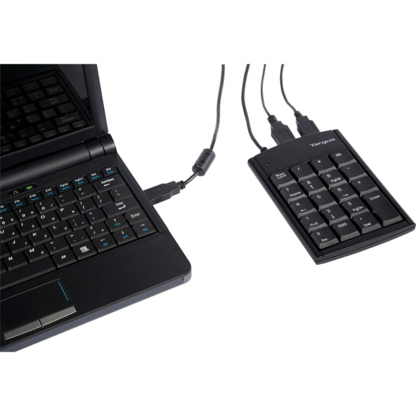 Targus Teclado Númerico Alambrico con Hub USB de 2 Puertos, Compatible con Windows y Mac - Image 3