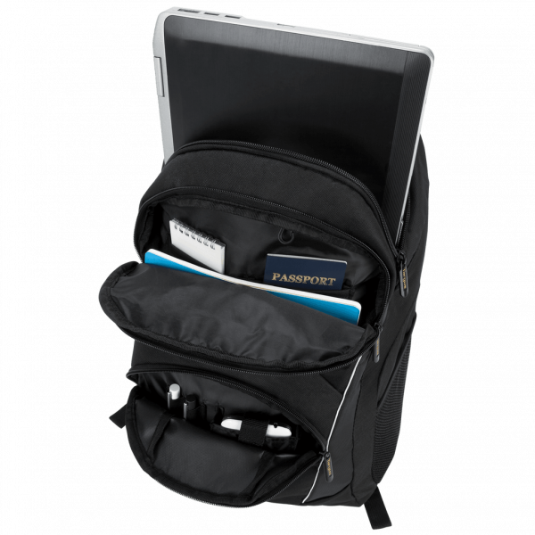 Targus Mochila para Laptop Motor 16 con Funda Protectora Integrada y Bolsillo Interior para Celular - Image 7