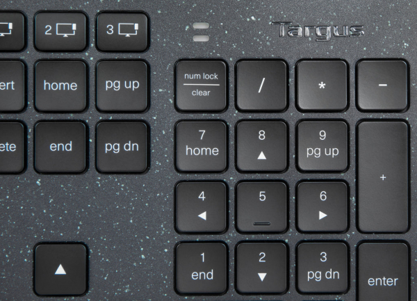 Targus Teclado Inalambrico EcoSmart de Carga Solar con Conexión Hasta a 3 Dsipositivos Bluetooth, Idioma Español - Image 6