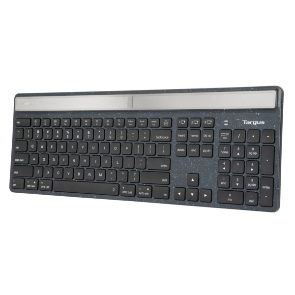 Targus Teclado Inalambrico EcoSmart de Carga Solar con Conexión Hasta a 3 Dsipositivos Bluetooth, Idioma Español - Image 10