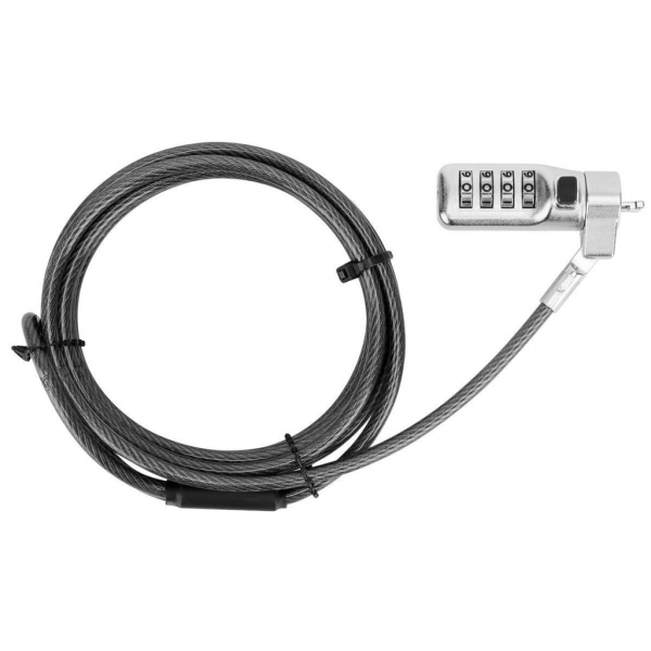 Targus Candado de Seguridad para Laptop con Cable Conbinado Serializado, de Acero Galvanizado