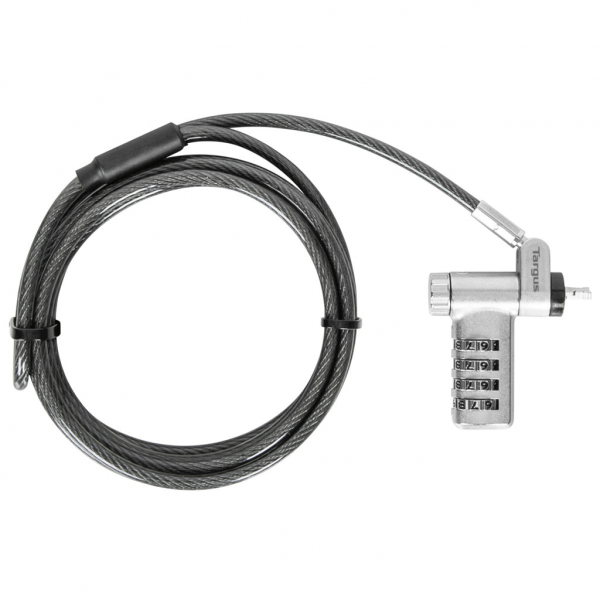 Targus Candado de Seguridad para Laptop Ultimate de Combinación, Elaborado con Acero Galvanizado