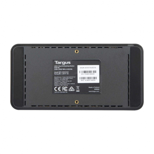 Estación de acoplamiento Targus DV4K Universal USB C 65W Potencia y Conectividad Avanzada - Image 3