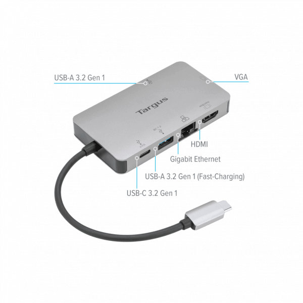 Estación de Acoplamiento Targus DOCK419USZ Compacta USB-C 4K HDMI VGA 100W - Image 4