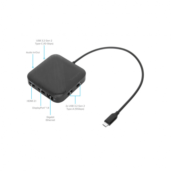 Estación de Acoplamiento Targus USB4 Dual Video Portátil 12 Pulgadas Alta Velocidad 40 Gbps - Image 4