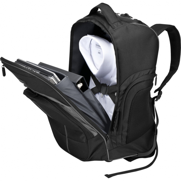 Mochila Targus Compacta 16 Pulgadas Negra Convertible con Ruedas - Image 4